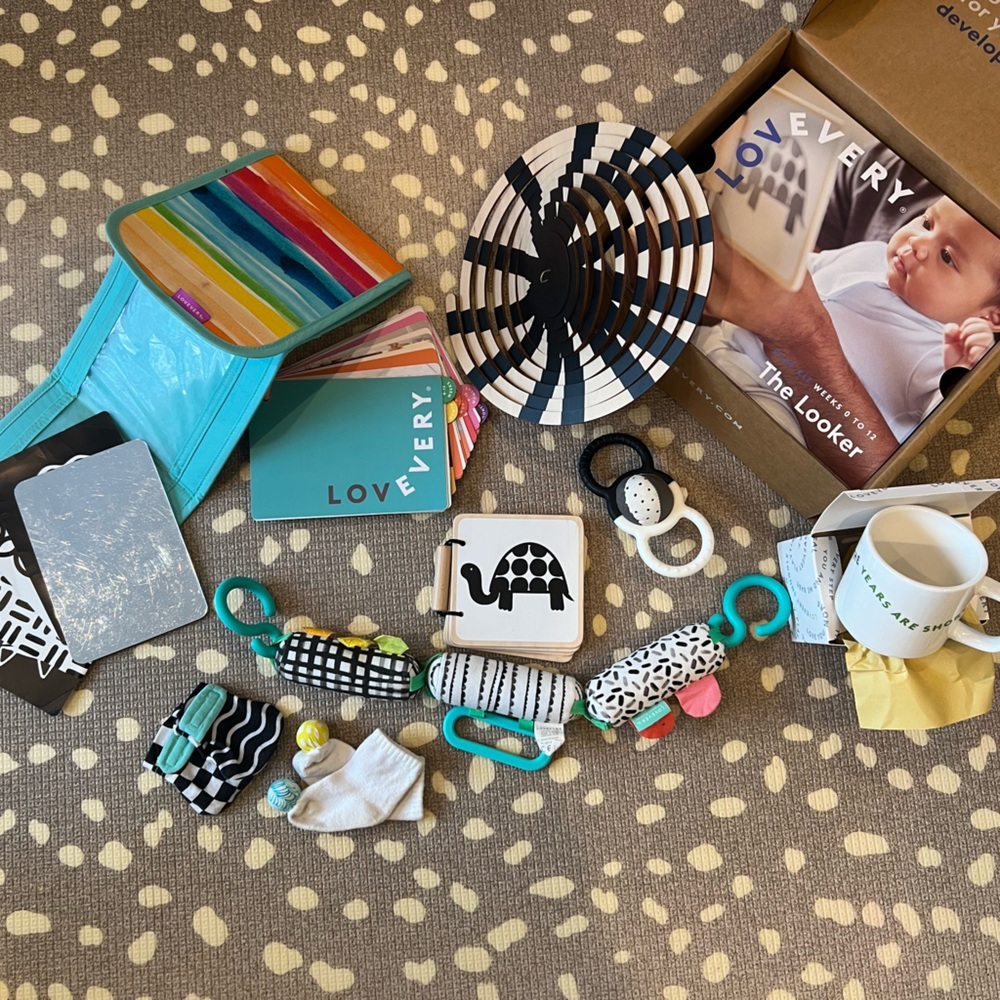 Lovevery Black and White Sensory Learning Toy Set